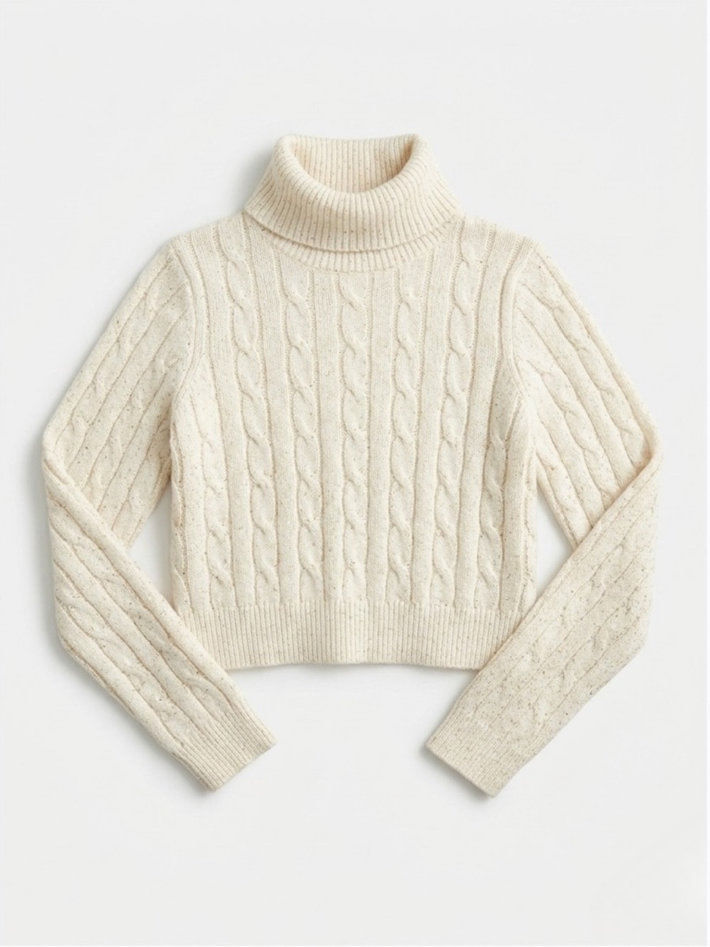 Max Studio Girls XS 4 Ivory Cable Knit Gold Lurex Metallic Sparkle Sweater kids